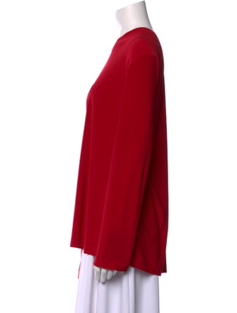 Norma Kamali Crew Neck Long Sleeve Top