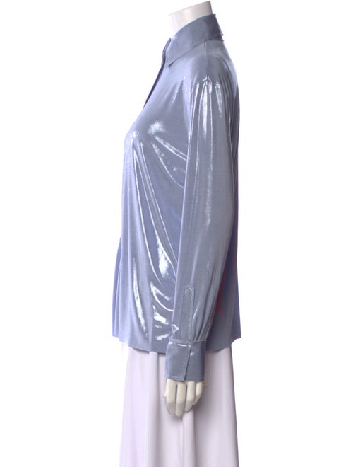 Norma Kamali Long Sleeve Button-Up Top