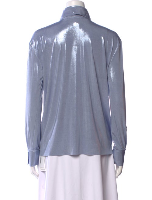 Norma Kamali Long Sleeve Button-Up Top