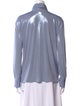 Norma Kamali Long Sleeve Button-Up Top