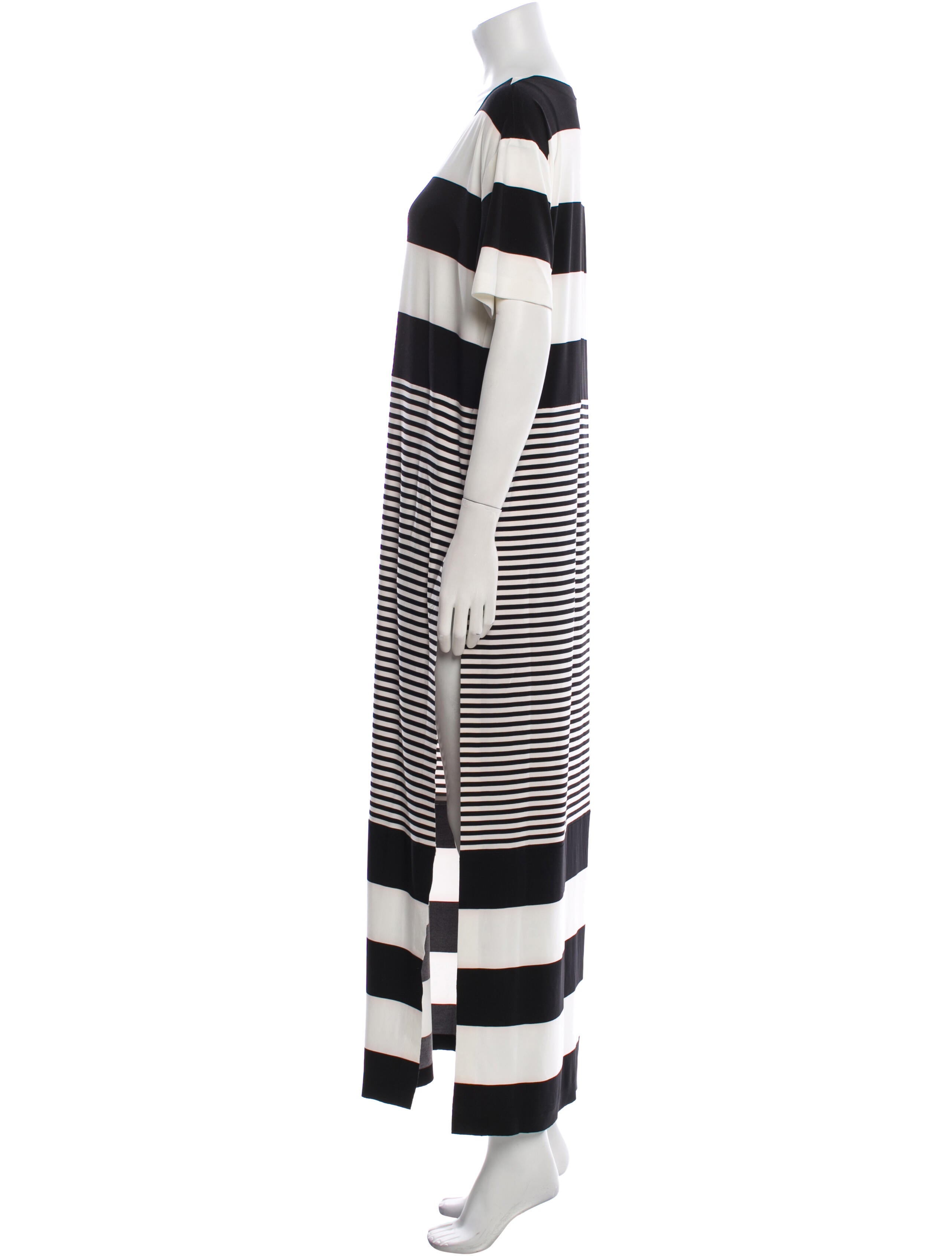 Norma Kamali Striped Long Dress w/ Tags