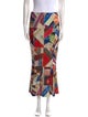 Norma Kamali Printed Midi Length Skirt