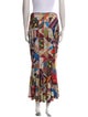 Norma Kamali Printed Midi Length Skirt