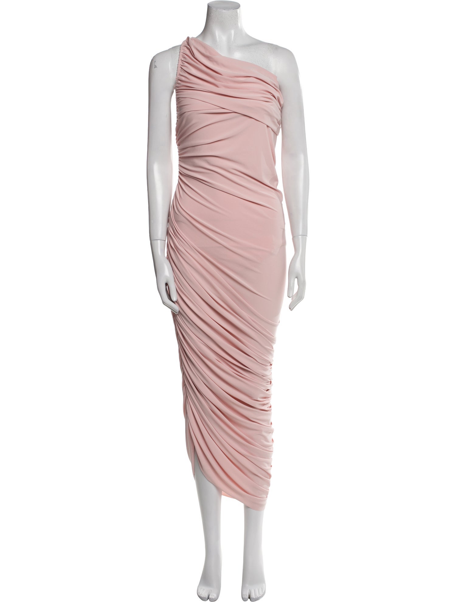 Norma Kamali One-Shoulder Midi Length Dress