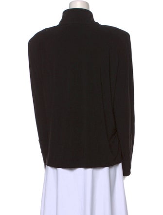 Norma Kamali Long Sleeve Button-Up Top