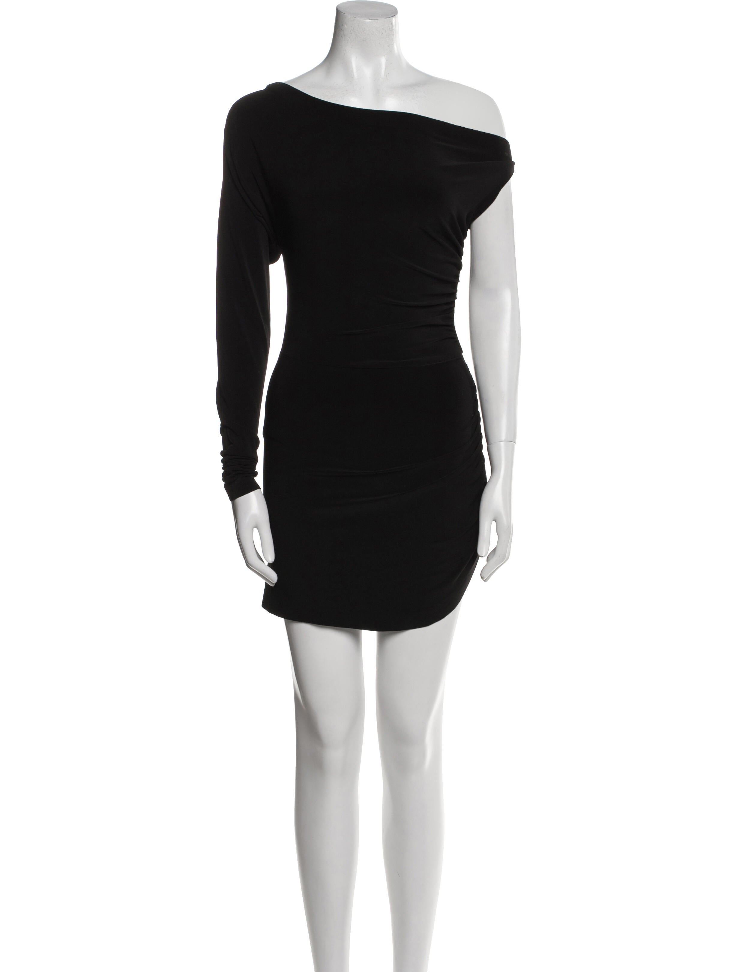 Norma Kamali One-Shoulder Mini Dress