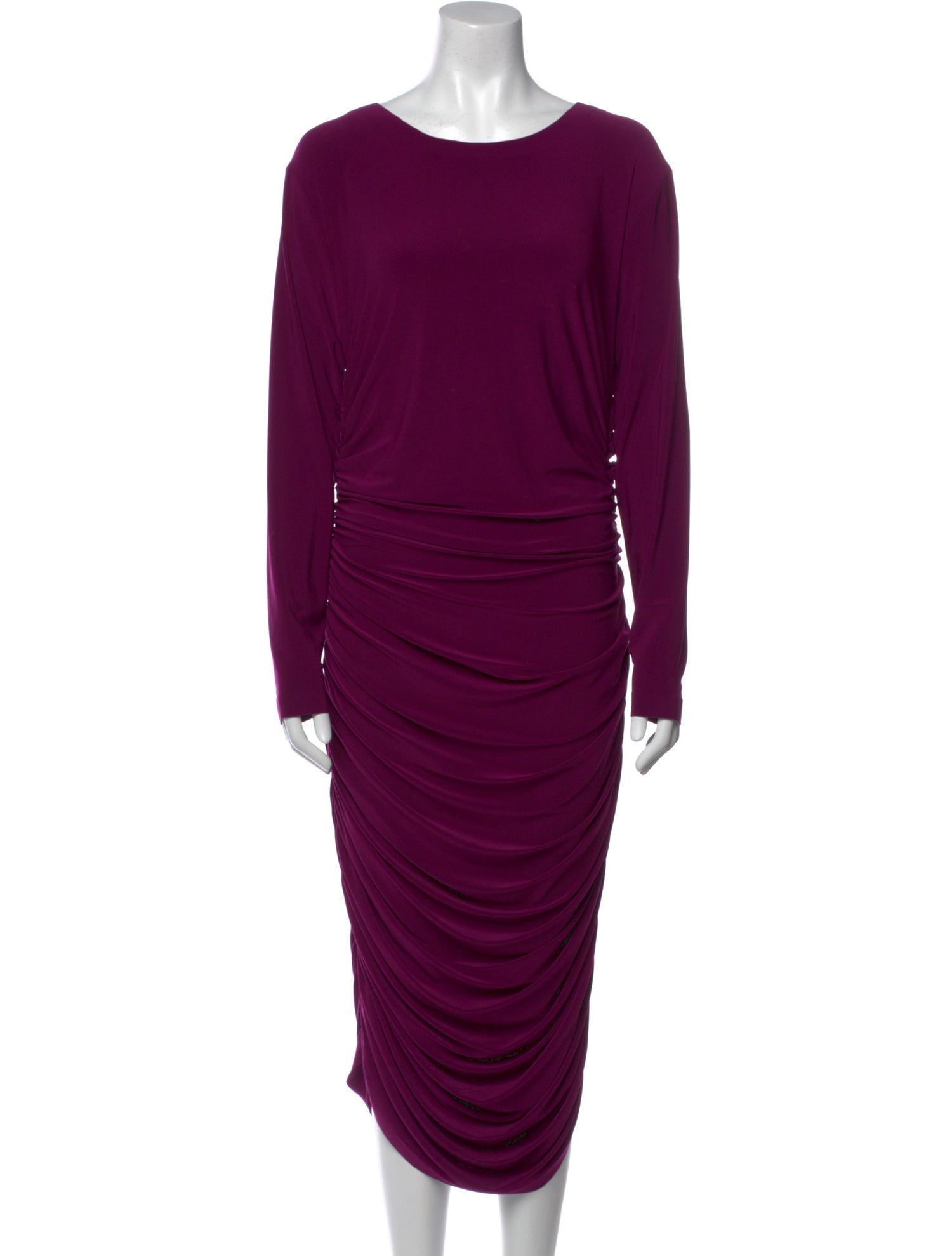 Norma Kamali Bateau Neckline Long Dress