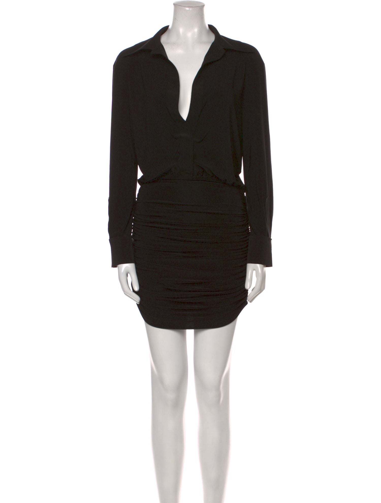 Norma Kamali V-Neck Mini Dress w/ Tags