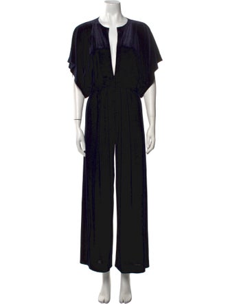 Norma Kamali V-Neck Jumpsuit