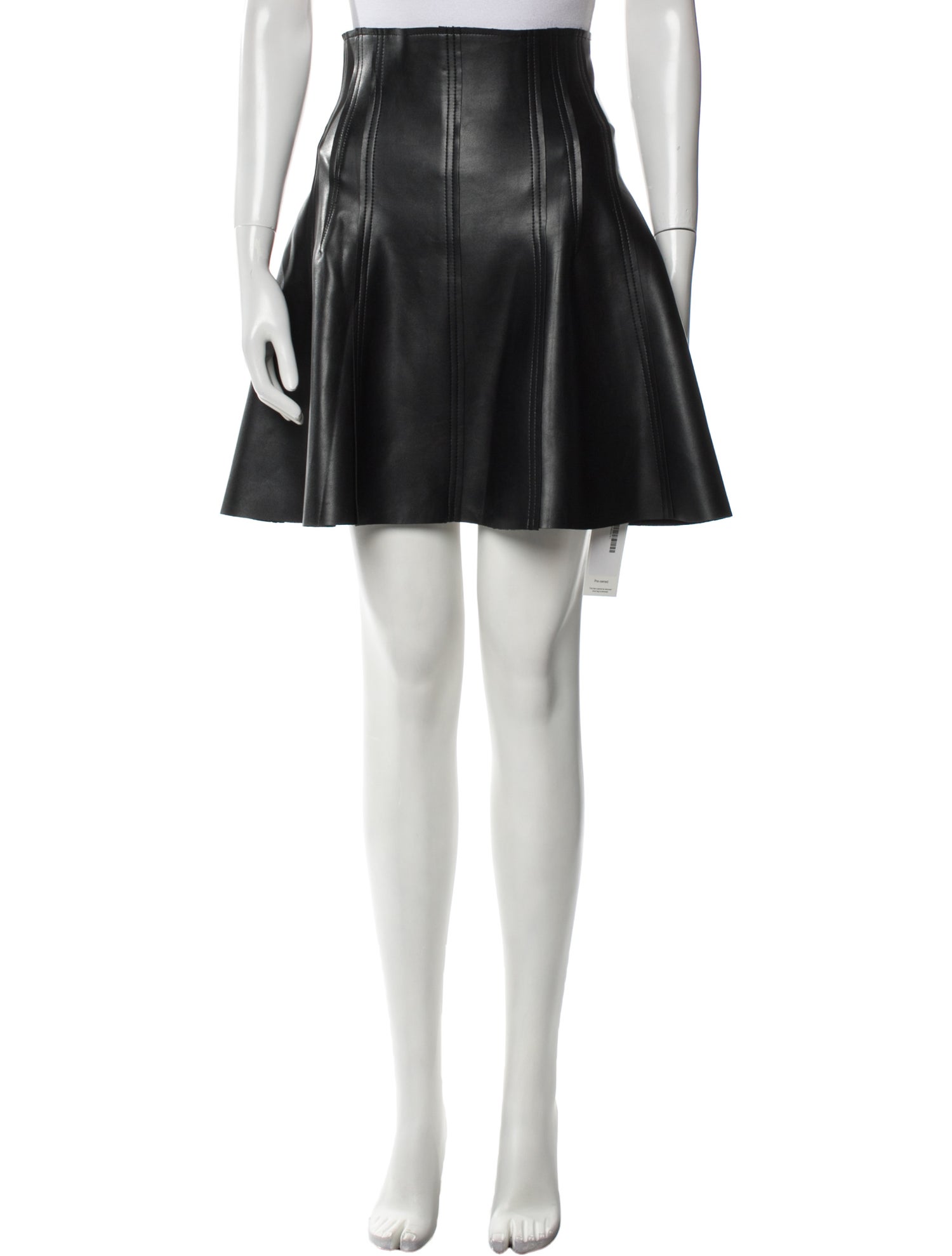 Norma Kamali Pleated Accents Knee-Length Skirt