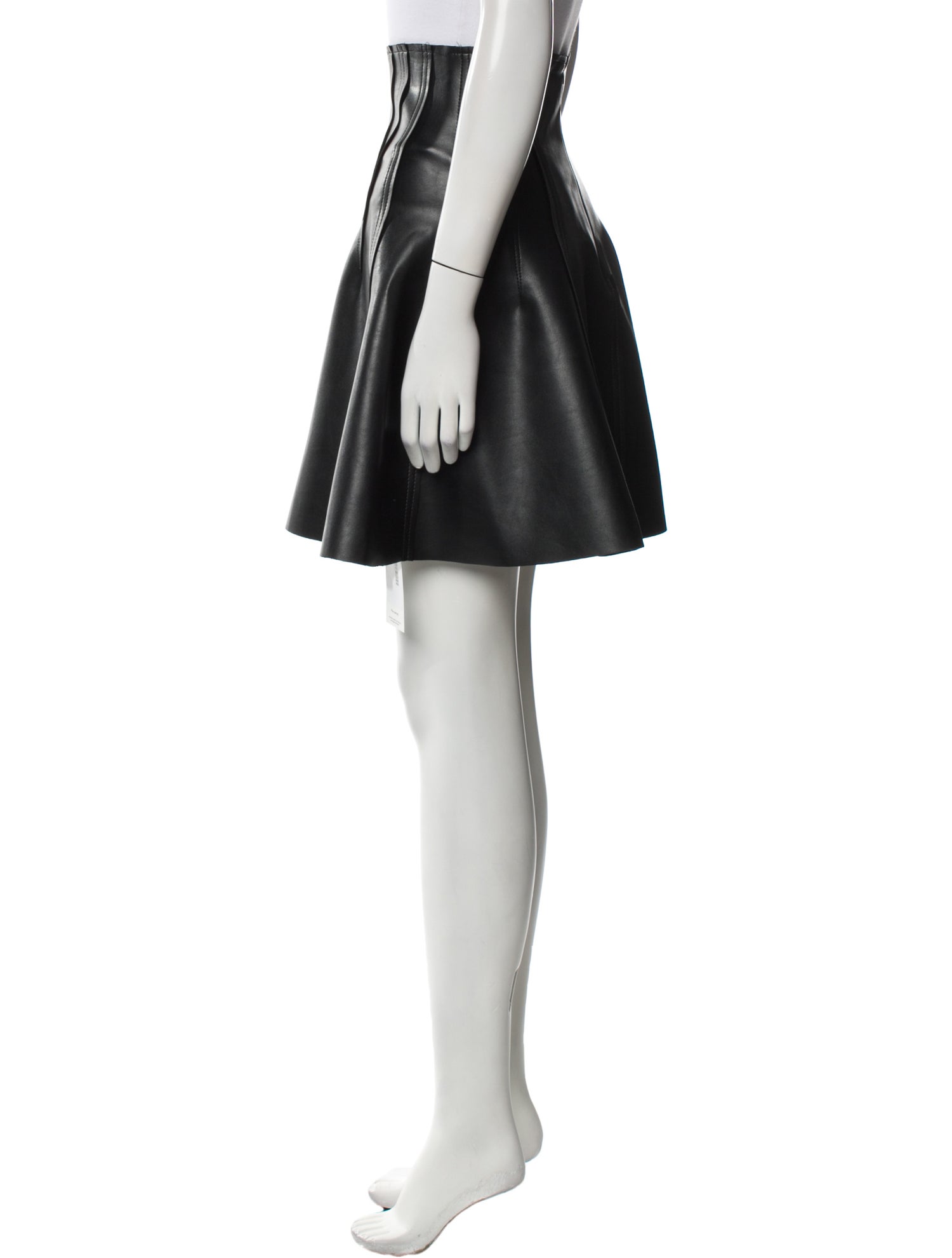 Norma Kamali Pleated Accents Knee-Length Skirt