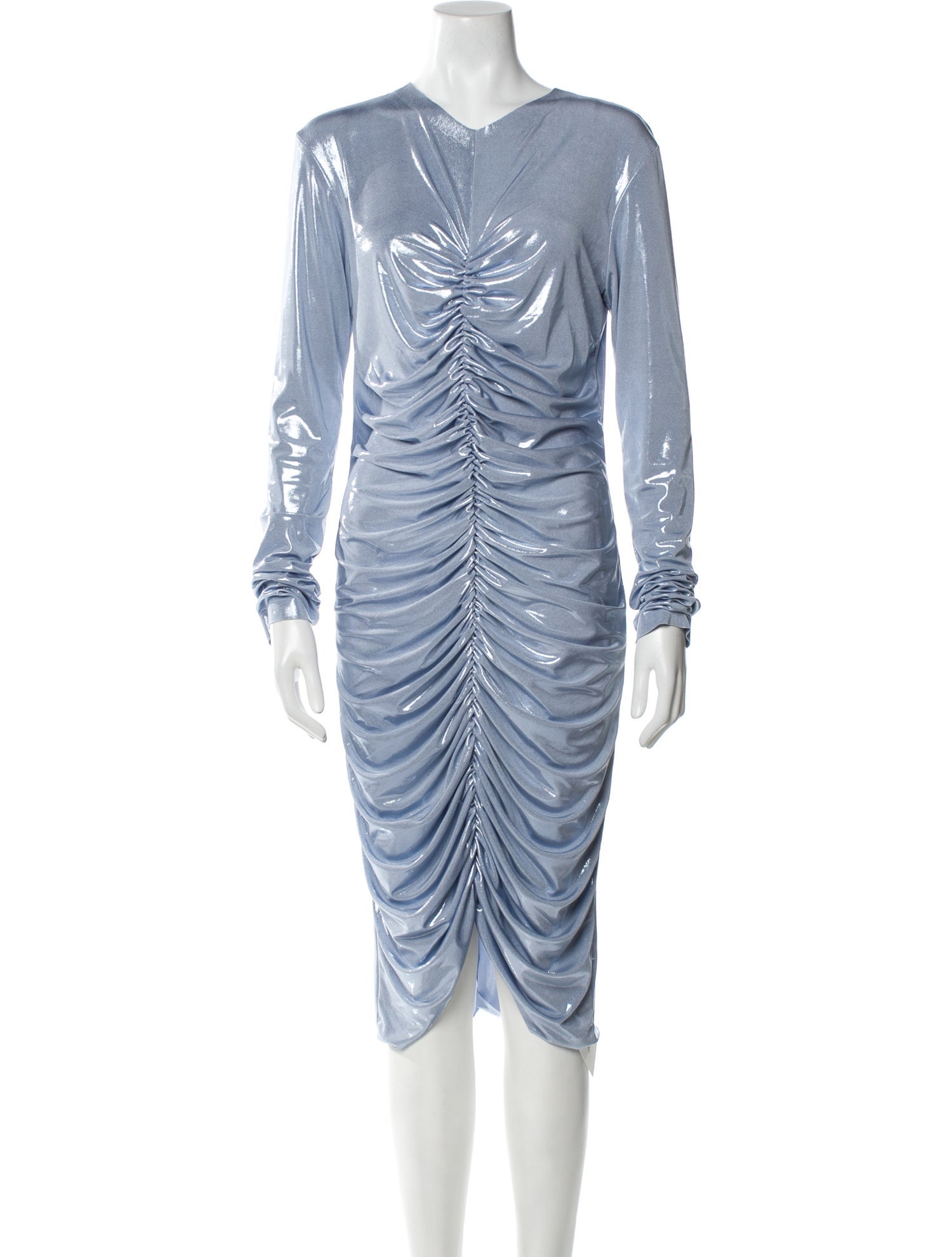 Norma Kamali Crew Neck Midi Length Dress