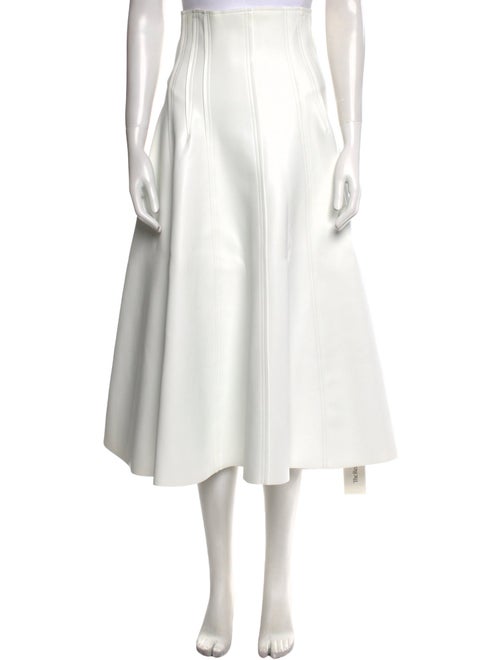 Norma Kamali Pleated Accents Midi Length Skirt