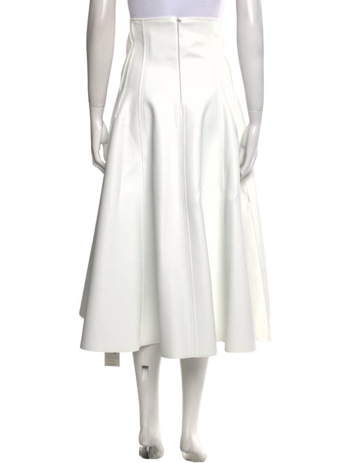 Norma Kamali Pleated Accents Midi Length Skirt