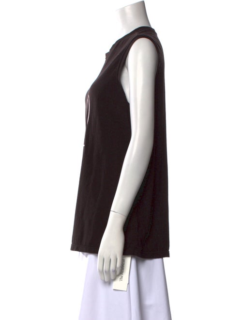 Norma Kamali Graphic Print Scoop Neck Top