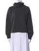Norma Kamali Turtleneck Long Sleeve Sweatshirt