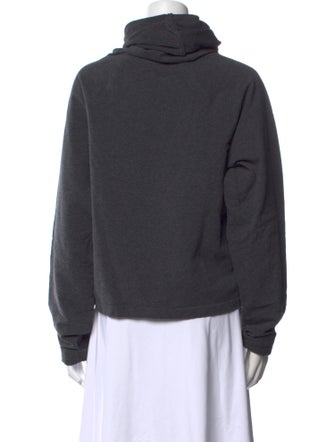 Norma Kamali Turtleneck Long Sleeve Sweatshirt