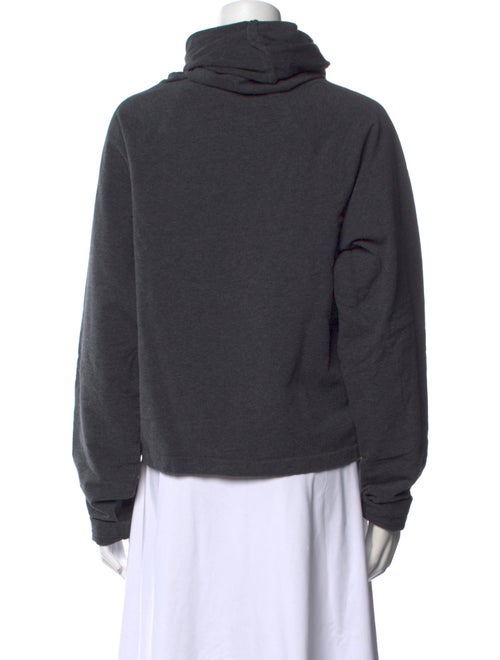 Norma Kamali Turtleneck Long Sleeve Sweatshirt