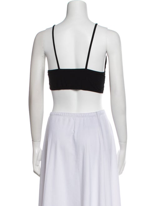 Norma Kamali V-Neck Sleeveless Crop Top