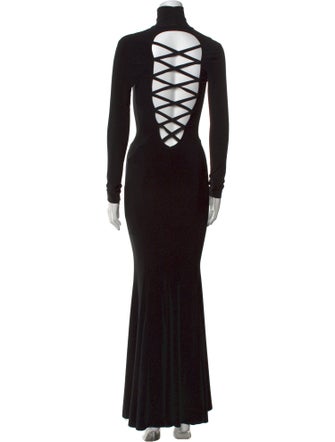 Norma Kamali Turtleneck Long Dress