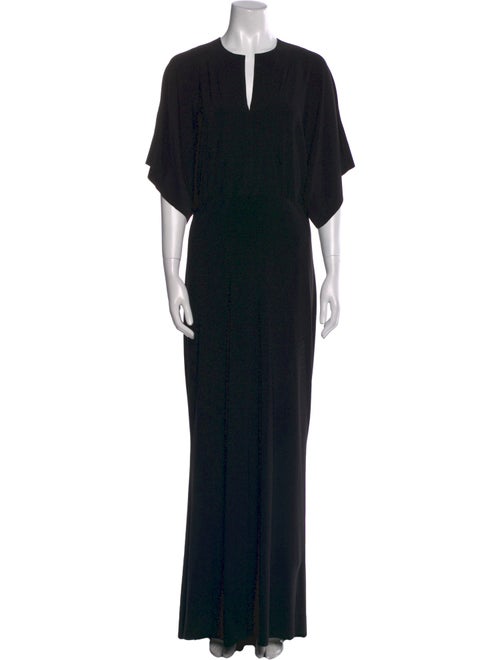 Norma Kamali V-Neck Long Dress