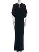 Norma Kamali V-Neck Long Dress