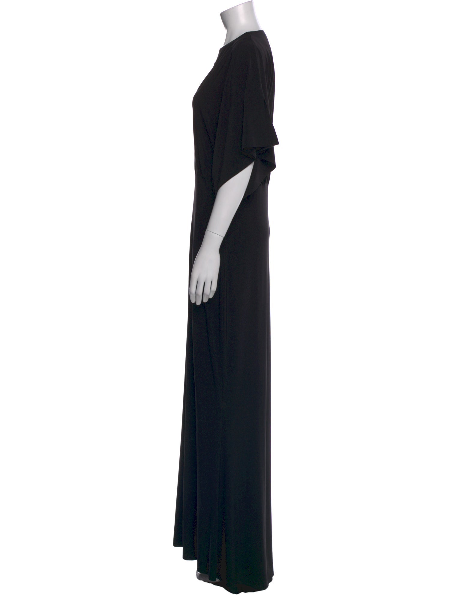 Norma Kamali V-Neck Long Dress