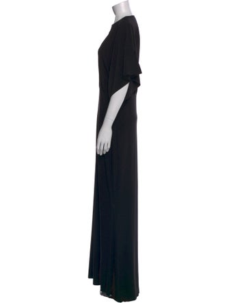 Norma Kamali V-Neck Long Dress