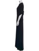 Norma Kamali V-Neck Long Dress