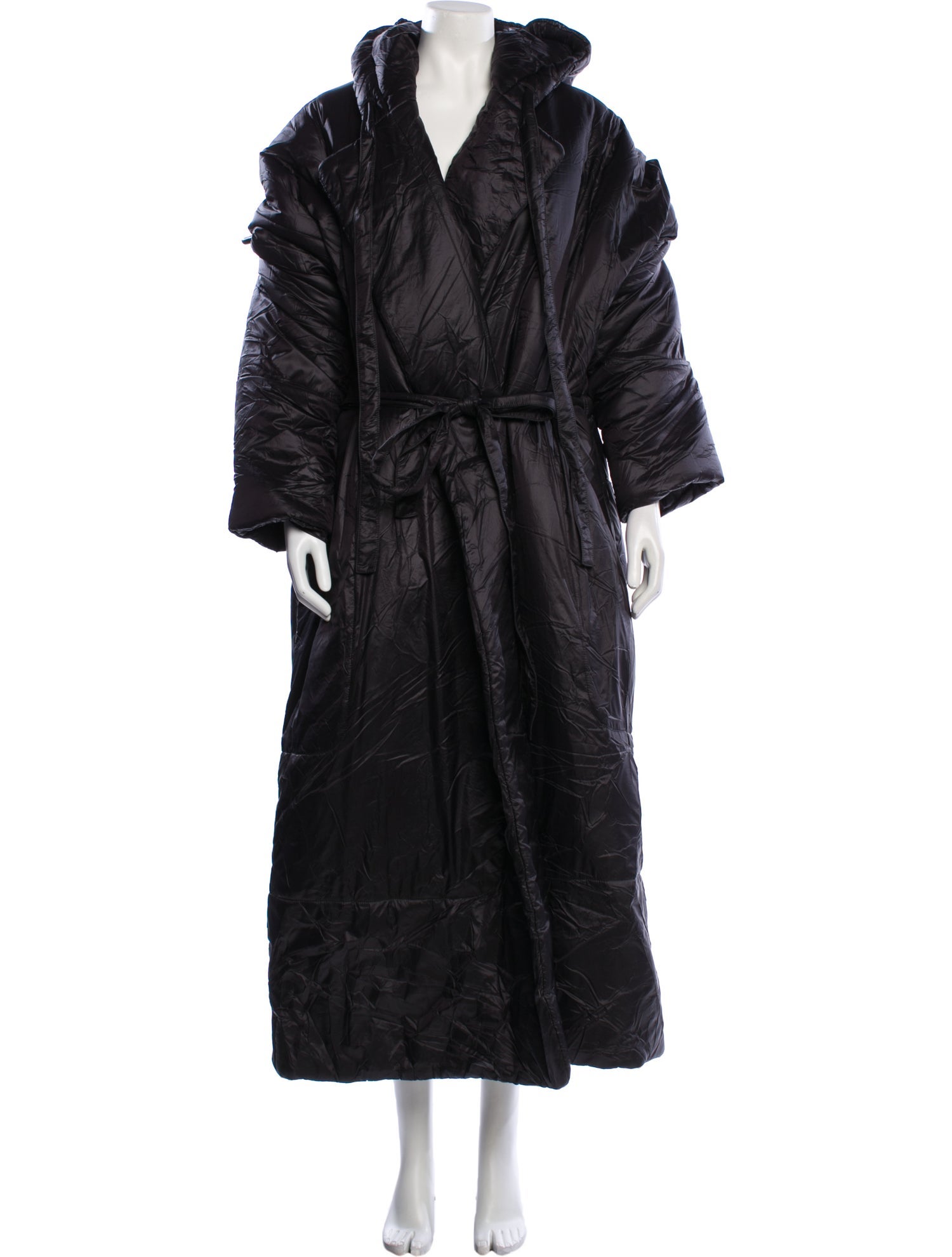 Norma Kamali Nylon Faux Fur Coat