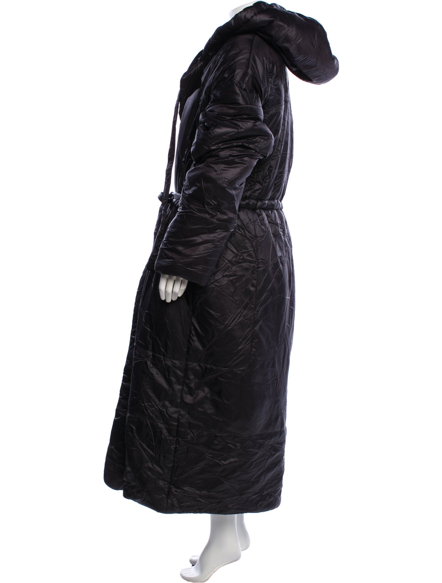 Norma Kamali Nylon Faux Fur Coat