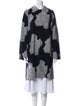 Norma Kamali Floral Print Trench Coat