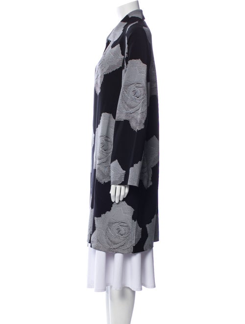 Norma Kamali Floral Print Trench Coat