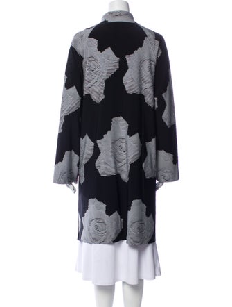 Norma Kamali Floral Print Trench Coat