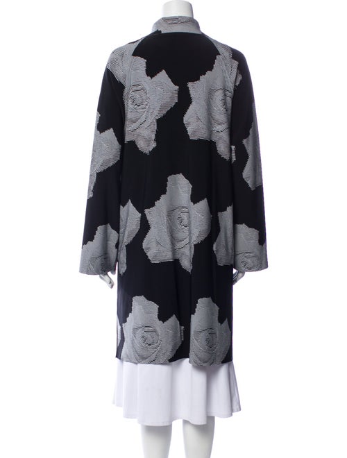 Norma Kamali Floral Print Trench Coat