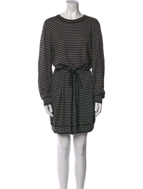 Norma Kamali Striped Knee-Length Dress