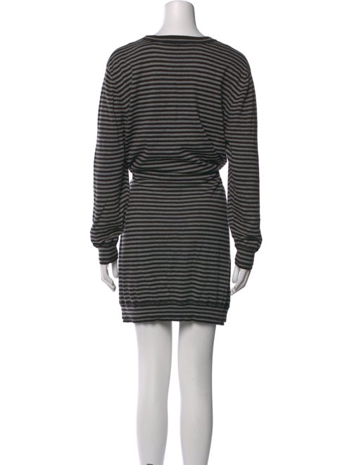 Norma Kamali Striped Knee-Length Dress