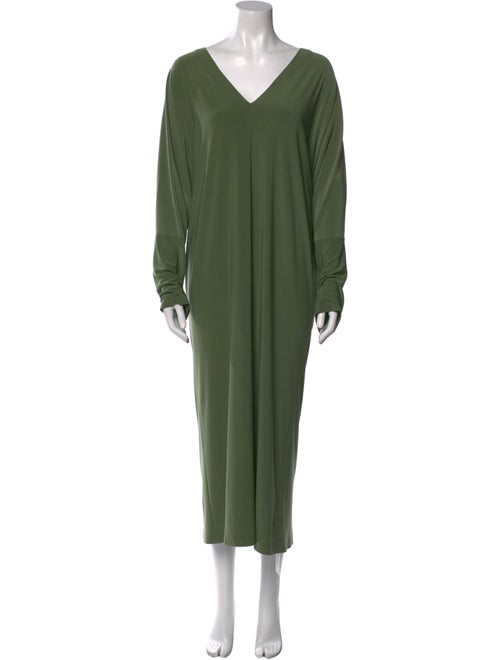 Norma Kamali V-Neck Midi Length Dress