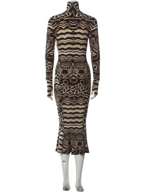 Norma Kamali Printed Midi Length Dress