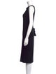 Norma Kamali Scoop Neck Knee-Length Dress