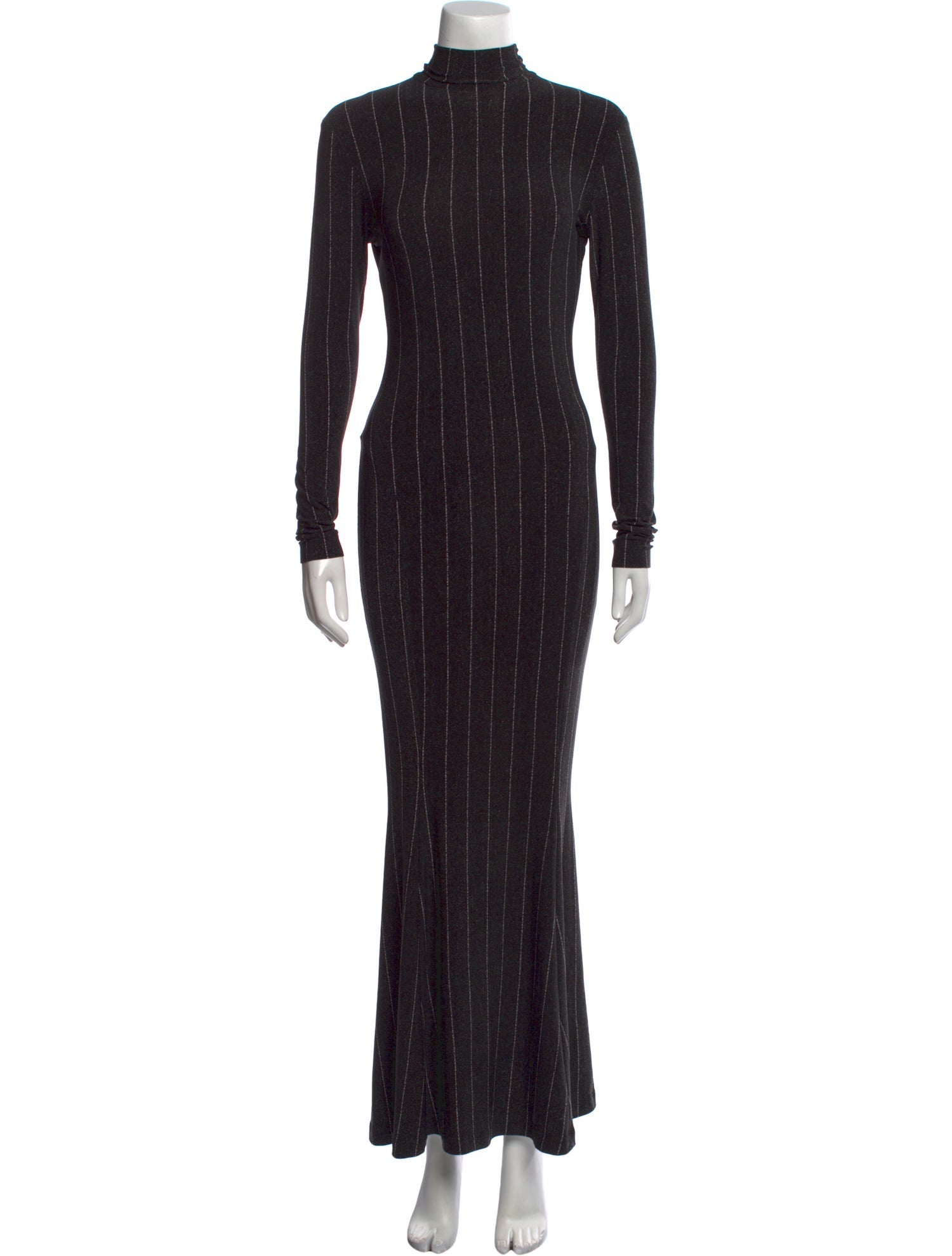 Norma Kamali Striped Long Dress