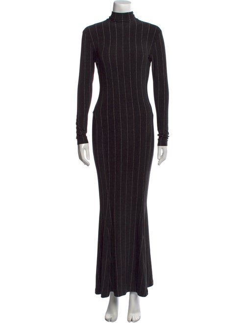 Norma Kamali Striped Long Dress