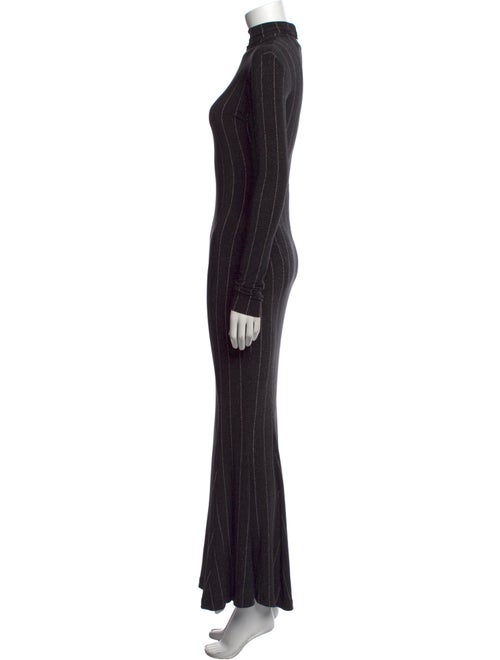 Norma Kamali Striped Long Dress
