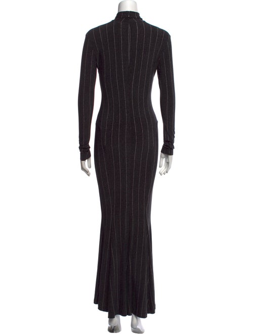 Norma Kamali Striped Long Dress