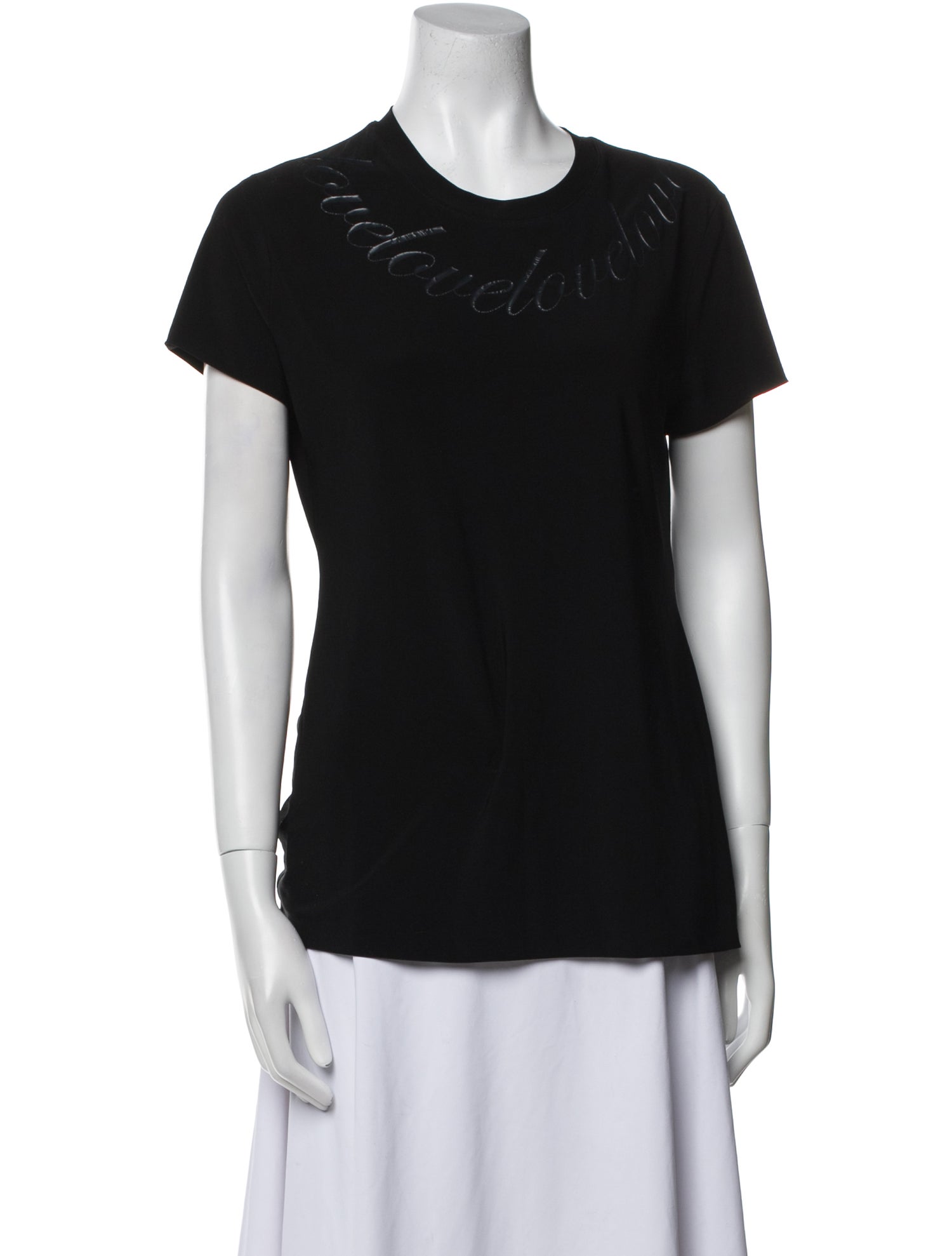 Norma Kamali Scoop Neck Short Sleeve T-Shirt