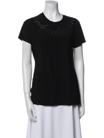 Norma Kamali Scoop Neck Short Sleeve T-Shirt