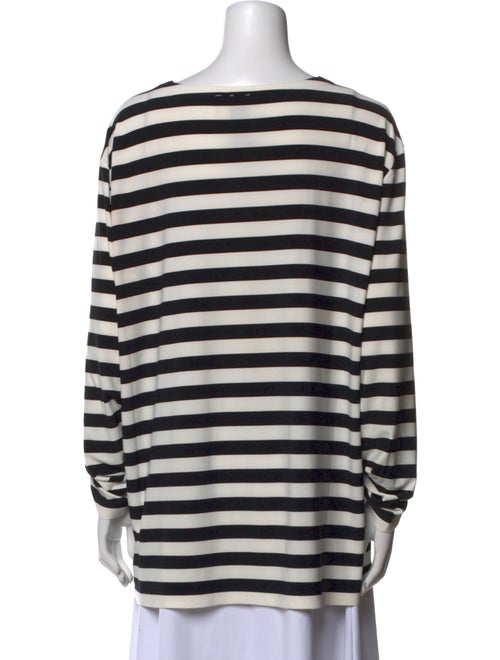 Norma Kamali Striped Scoop Neck Tunic