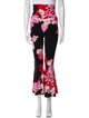 Norma Kamali Floral Print Wide Leg Pants