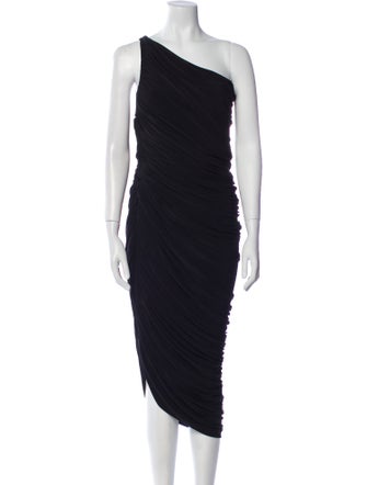 Norma Kamali One-Shoulder Midi Length Dress