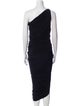 Norma Kamali One-Shoulder Midi Length Dress